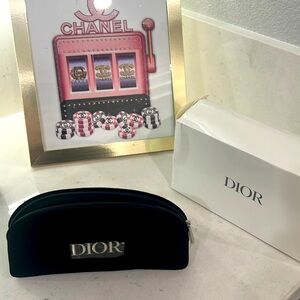 Dior makeup pouch NIB - black with box